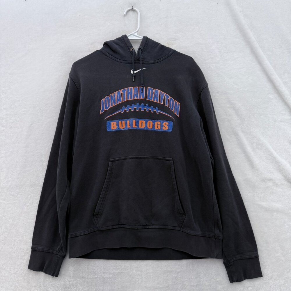 Nike Hoodie Mens M Black Jonathan Dayton Bulldogs High School Center Swoosh
